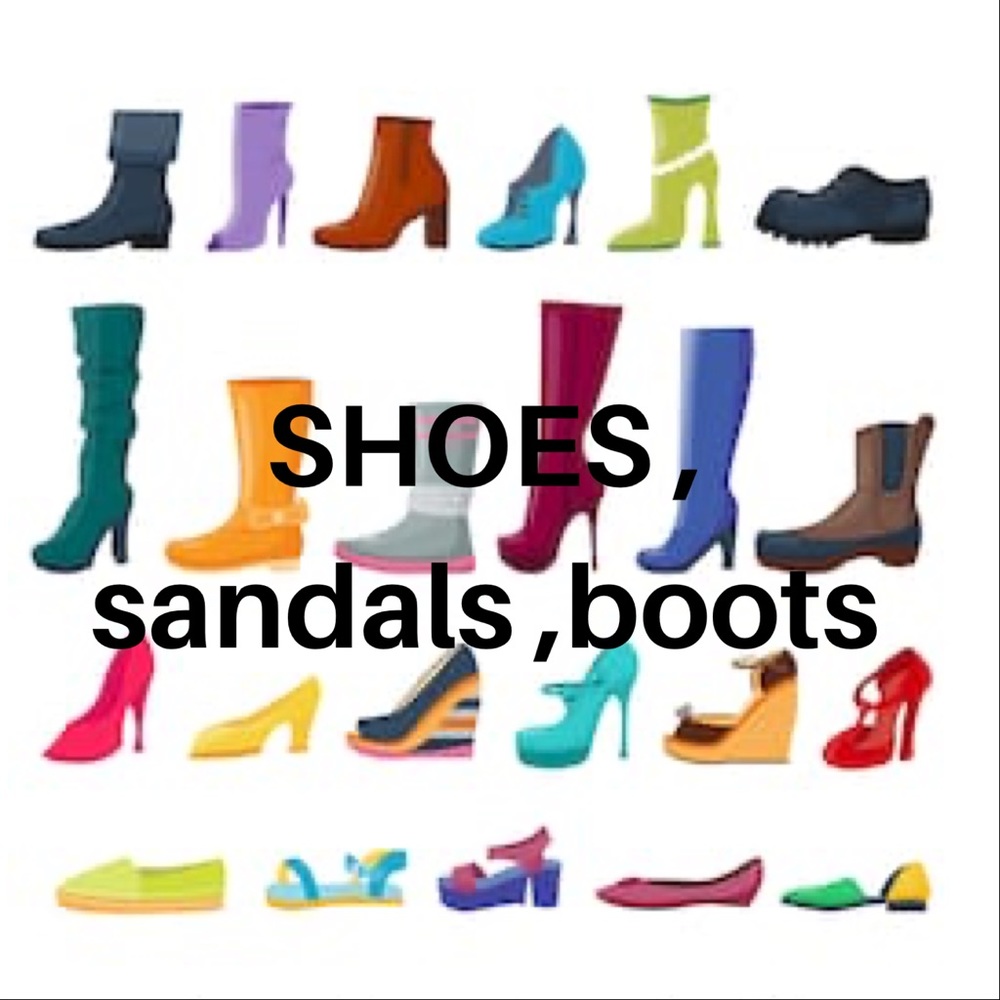 SANDALS,SHOES ,FLIP FLOPS, BOOTS